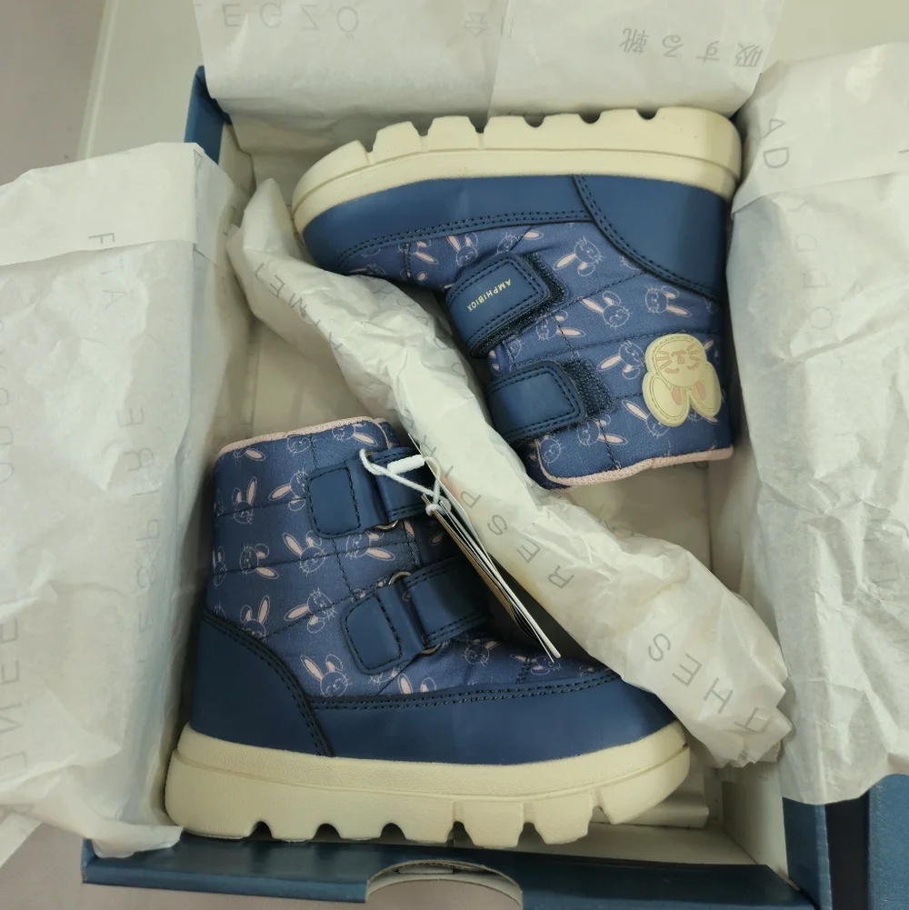 NWT! Geox Willaboom ABX Winter Snow Boots Size 24EU / 8US